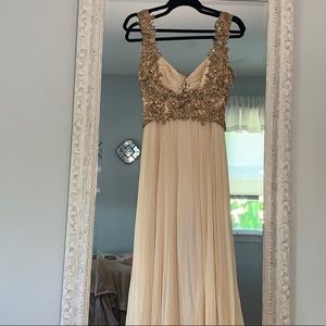 COPY - Beige cream long gown